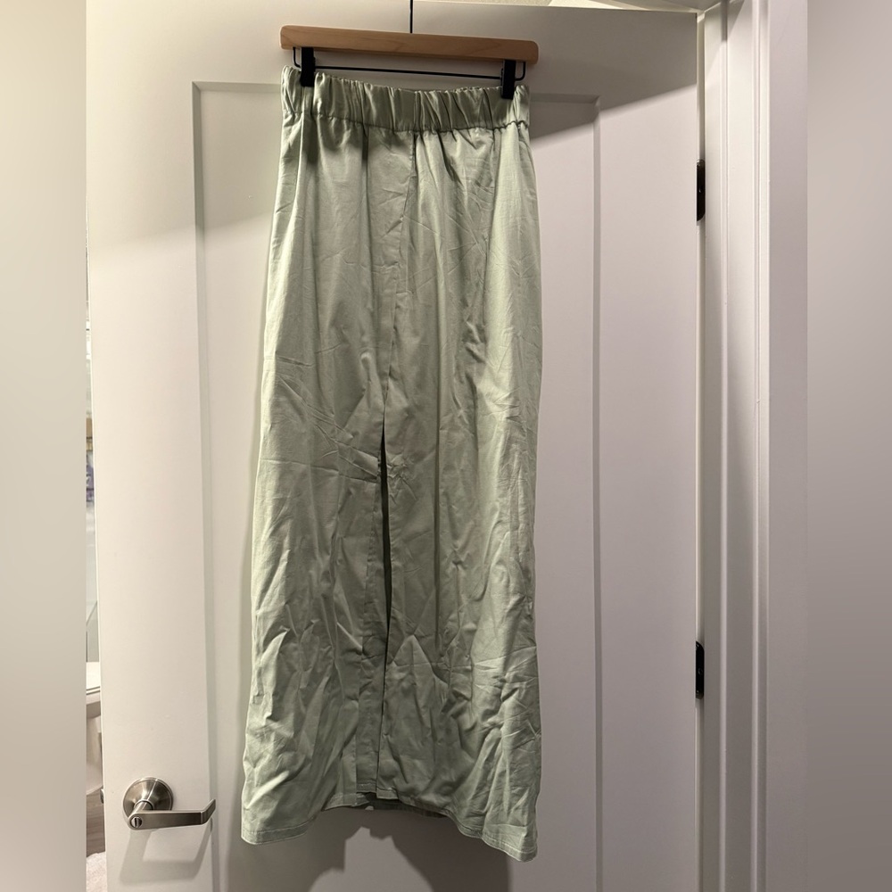 Mint sage Green maxi modest skirt
